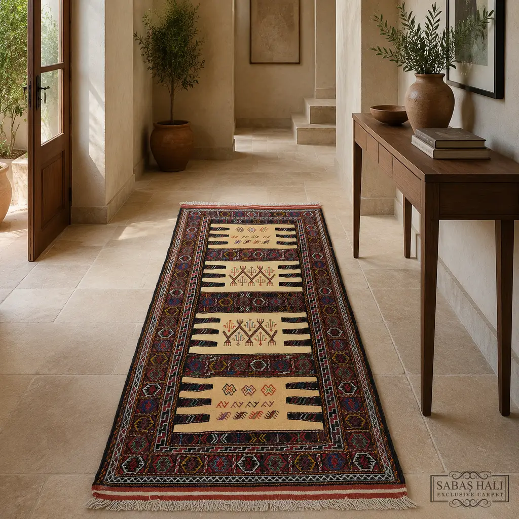 Sabaş Halı Exclusive Carpet – KOÇAN 100 x 171 cm (Kilim - Yün Dokuma Halısı) Sabaş Halı Exclusive Carpet – KOÇAN 100 x 171 cm (Kilim - Yün Dokuma Halısı)