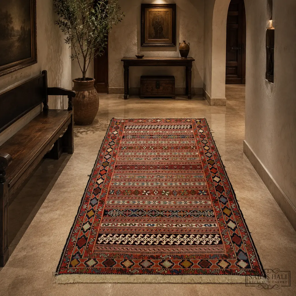 Sabaş Halı Exclusive Carpet – REH REH 116 x 191 cm (Kilim - Yün Dokuma Halısı) Sabaş Halı Exclusive Carpet – REH REH 116 x 191 cm (Kilim - Yün Dokuma Halısı)