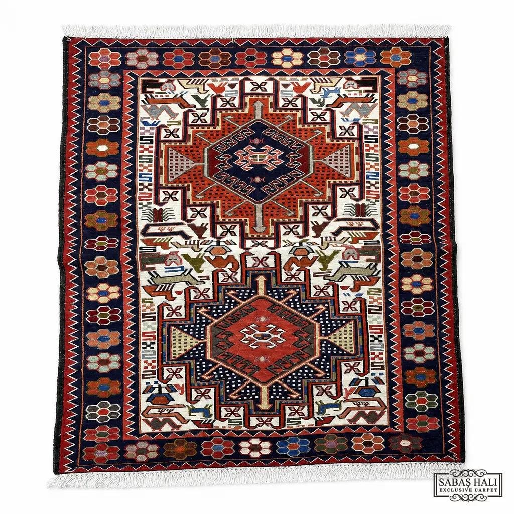 Sabaş Halı Exclusive Carpet – ŞAHSEVEN 072 x 103 cm (Kilim - Yün Dokuma Halısı)