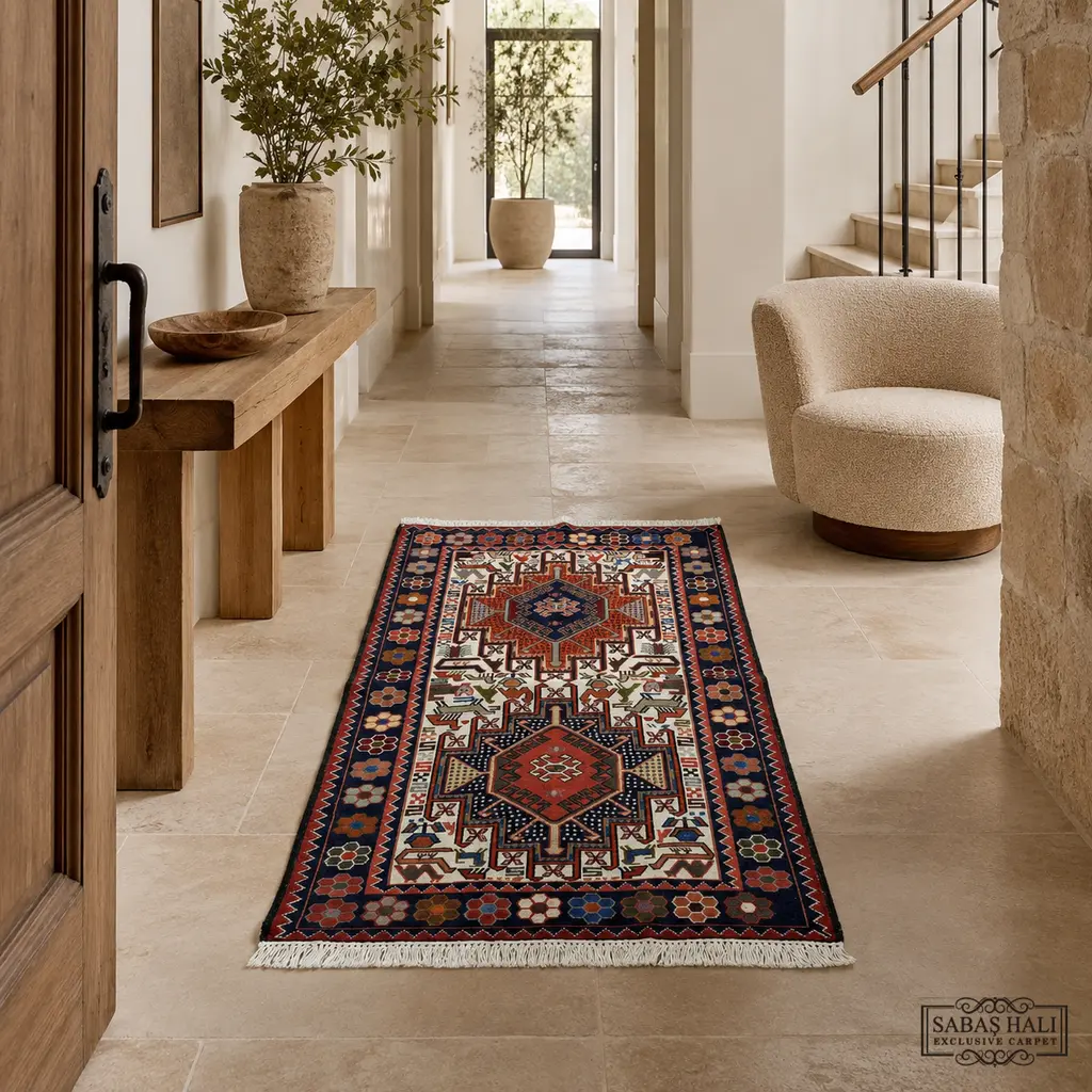 Sabaş Halı Exclusive Carpet – ŞAHSEVEN 072 x 103 cm (Kilim - Yün Dokuma Halısı) Sabaş Halı Exclusive Carpet – ŞAHSEVEN 072 x 103 cm (Kilim - Yün Dokuma Halısı)