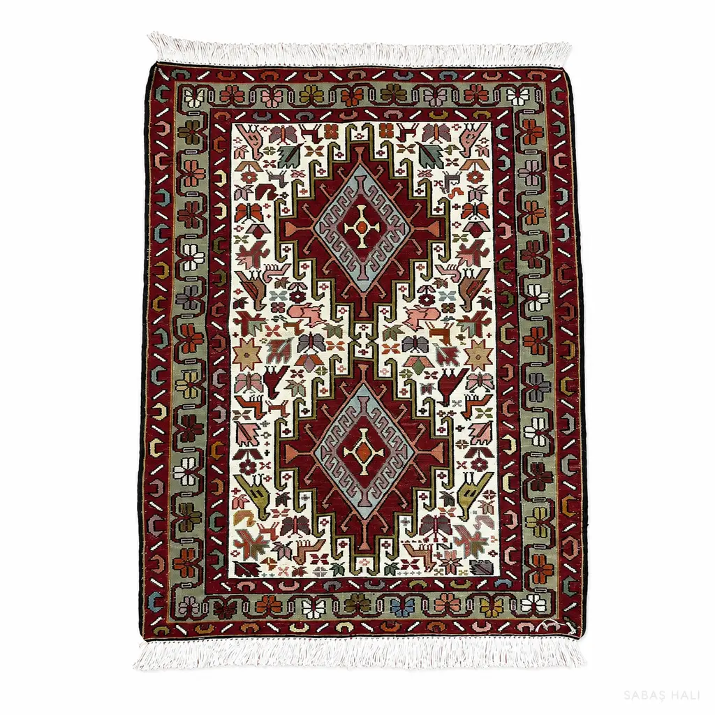 Sabaş Halı Exclusive Carpet – ŞAHSEVEN 075 x 099 cm (Kilim - Yün Dokuma Halısı)