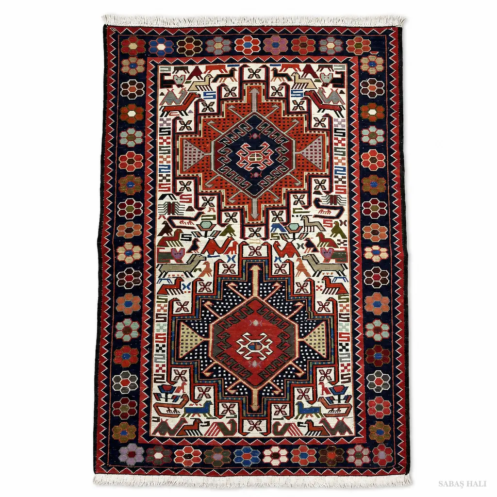 Sabaş Halı Exclusive Carpet – ŞAHSEVEN 075 x 104 cm (Kilim - Yün Dokuma Halısı)