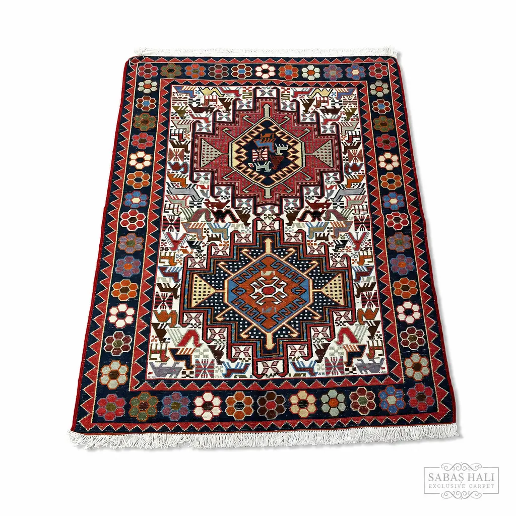 Sabaş Halı Exclusive Carpet – ŞAHSEVEN 078 x 106 cm (Kilim - Yün Dokuma Halısı)