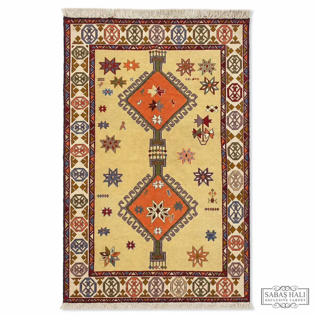 Sabaş Halı Exclusive Carpet – ŞAHSEVEN 124 x 190 cm (Kilim - Yün Dokuma Halısı)