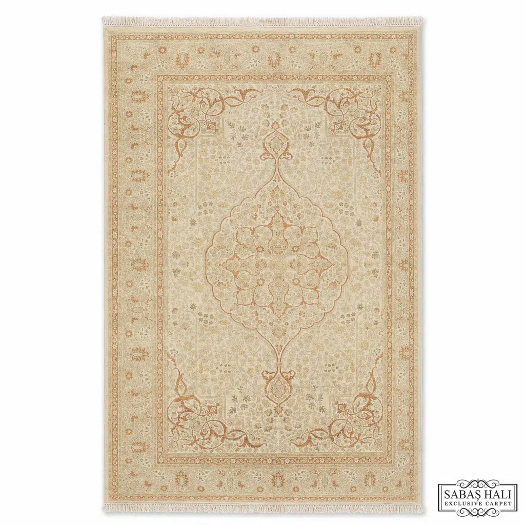 Sabaş Halı Exclusive Carpet – SARUJ 185 x 266 cm MODEL SARUJ BEJ/BEJ (İran - Yün Dokuma Halısı)