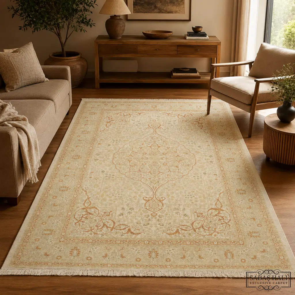 Sabaş Halı Exclusive Carpet – SARUJ 185 x 266 cm MODEL SARUJ BEJ/BEJ (İran - Yün Dokuma Halısı) Sabaş Halı Exclusive Carpet – SARUJ 185 x 266 cm MODEL SARUJ BEJ/BEJ (İran - Yün Dokuma Halısı)