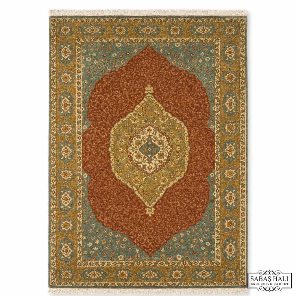 Sabaş Halı Exclusive Carpet – SİVAS SİVAS KIRMIZI - TURKUAZ 121 x 177 cm (Diğer - Yün Dokuma Halısı)
