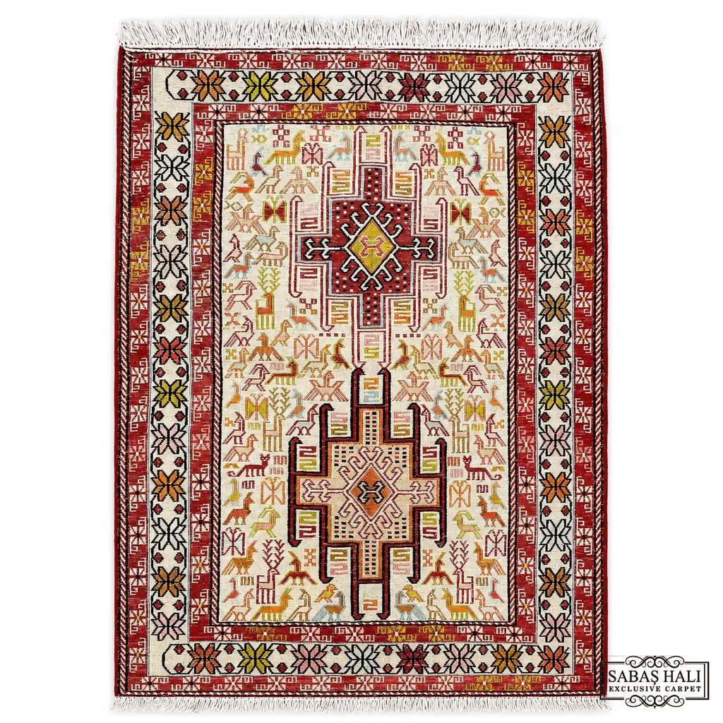 Sabaş Halı Exclusive Carpet – SUMAK 071 x 099 cm (Kilim - Yün Dokuma Halısı)