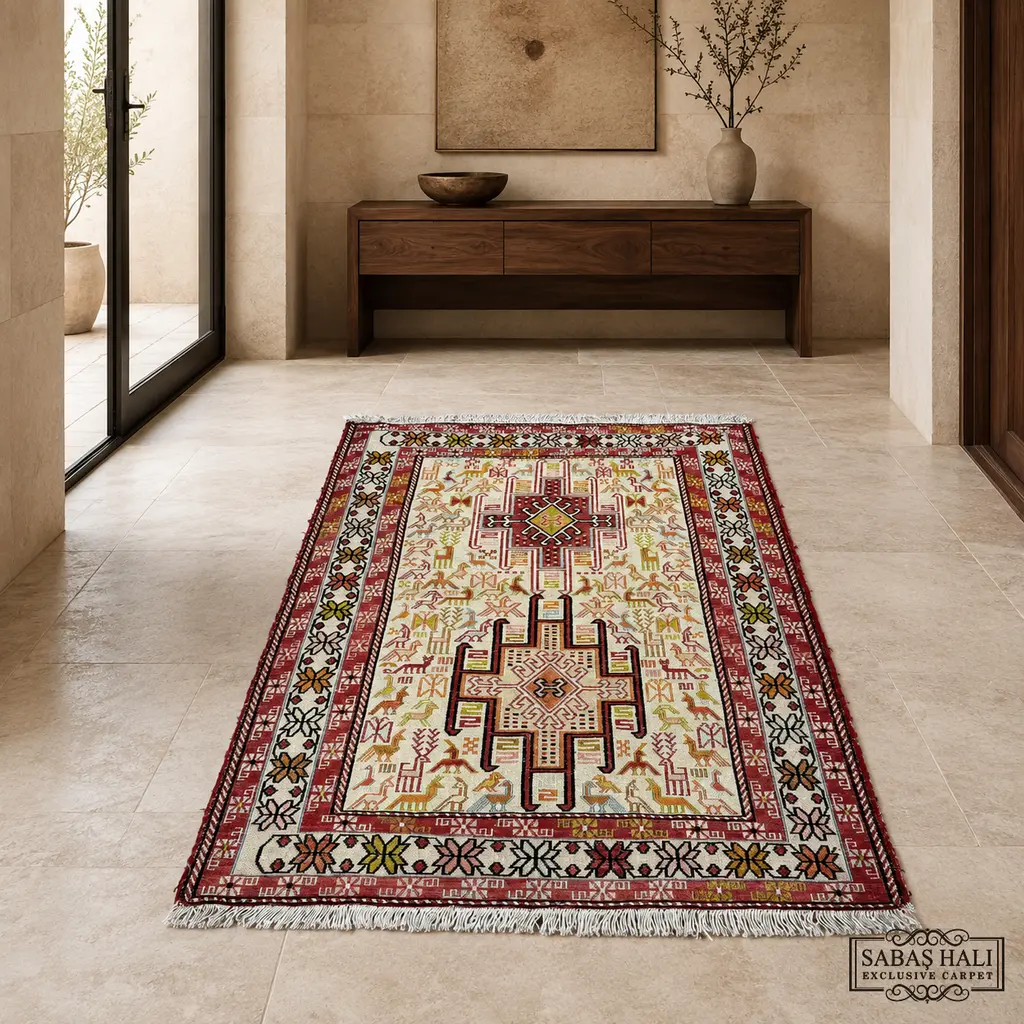 Sabaş Halı Exclusive Carpet – SUMAK 071 x 099 cm (Kilim - Yün Dokuma Halısı) Sabaş Halı Exclusive Carpet – SUMAK 071 x 099 cm (Kilim - Yün Dokuma Halısı)