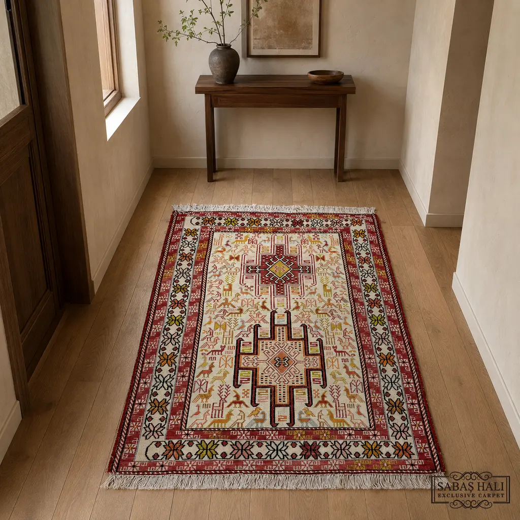 Sabaş Halı Exclusive Carpet – SUMAK 071 x 099 cm (Kilim - Yün Dokuma Halısı) Sabaş Halı Exclusive Carpet – SUMAK 071 x 099 cm (Kilim - Yün Dokuma Halısı)