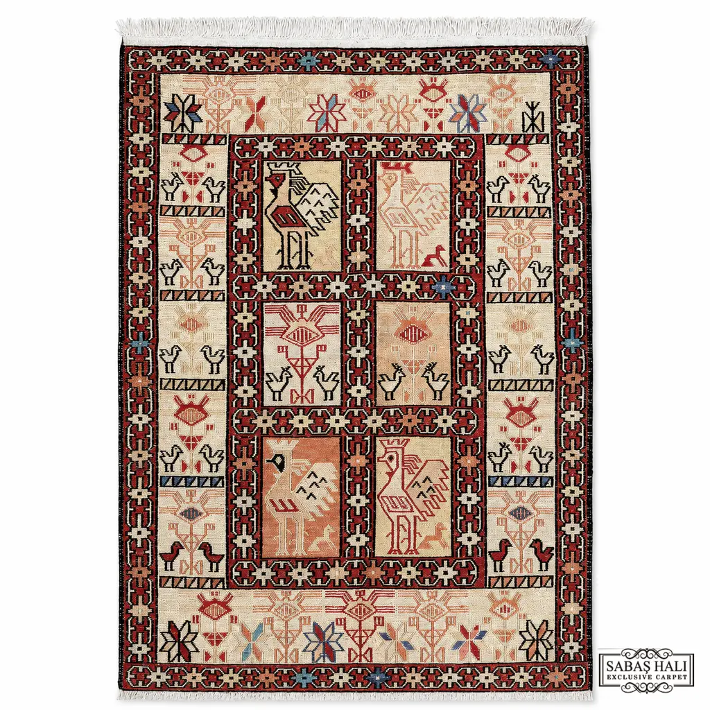 Sabaş Halı Exclusive Carpet – SUMAK 074 x 103 cm (Kilim - Yün Dokuma Halısı)
