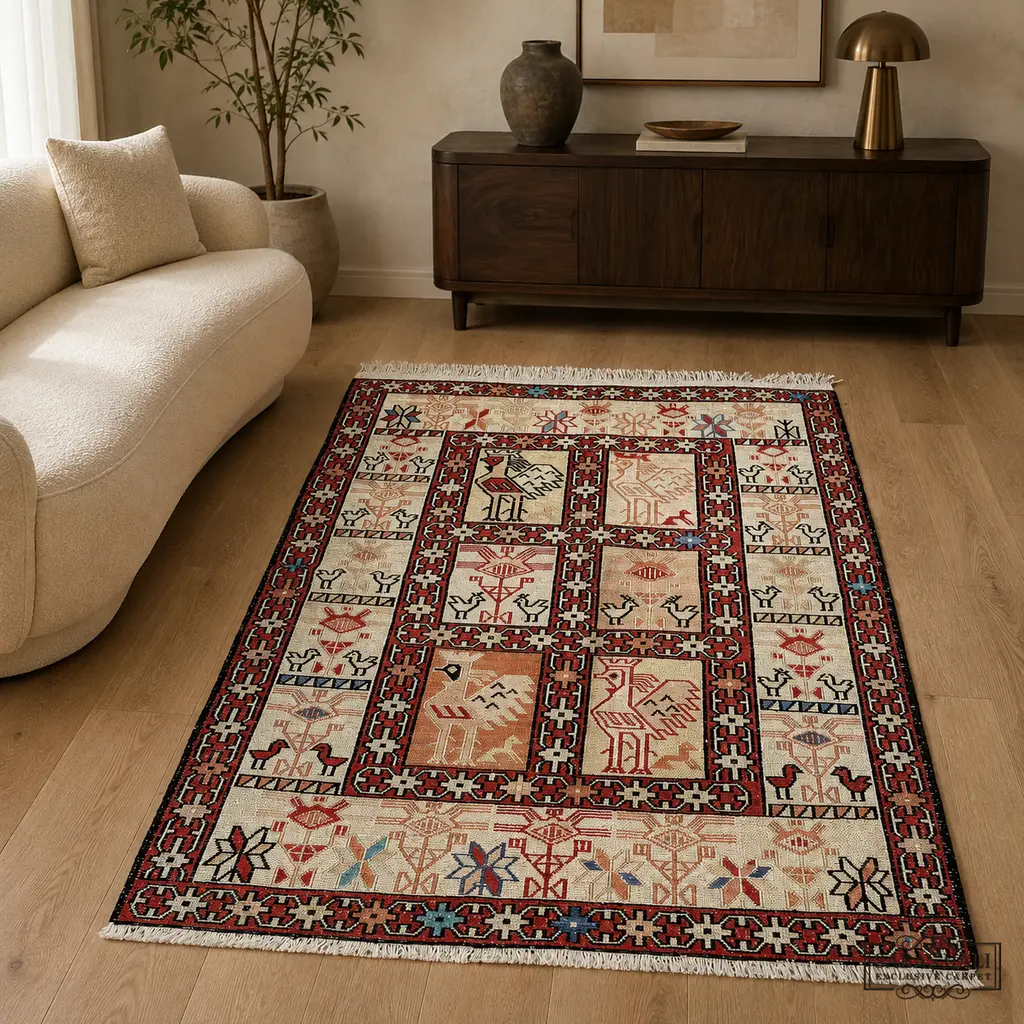Sabaş Halı Exclusive Carpet – SUMAK 074 x 103 cm (Kilim - Yün Dokuma Halısı) Sabaş Halı Exclusive Carpet – SUMAK 074 x 103 cm (Kilim - Yün Dokuma Halısı)