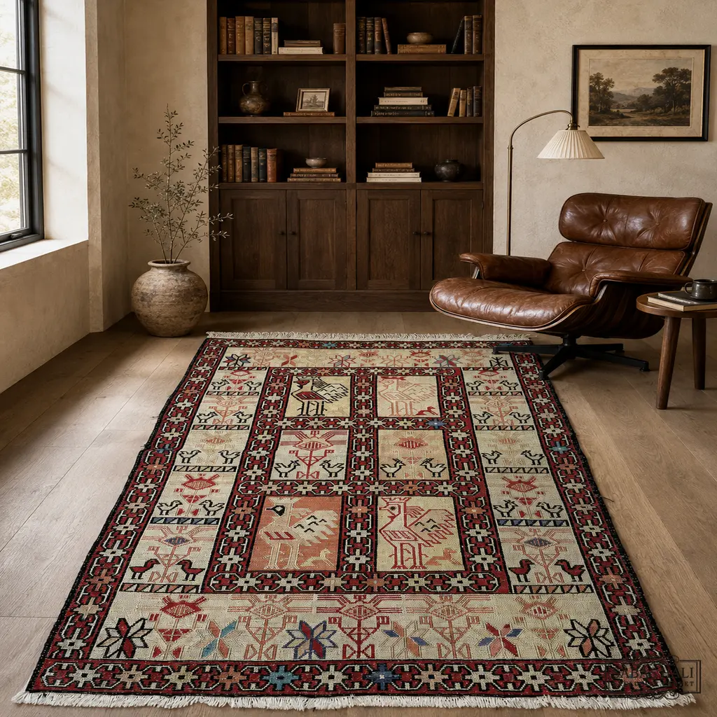 Sabaş Halı Exclusive Carpet – SUMAK 074 x 103 cm (Kilim - Yün Dokuma Halısı) Sabaş Halı Exclusive Carpet – SUMAK 074 x 103 cm (Kilim - Yün Dokuma Halısı)