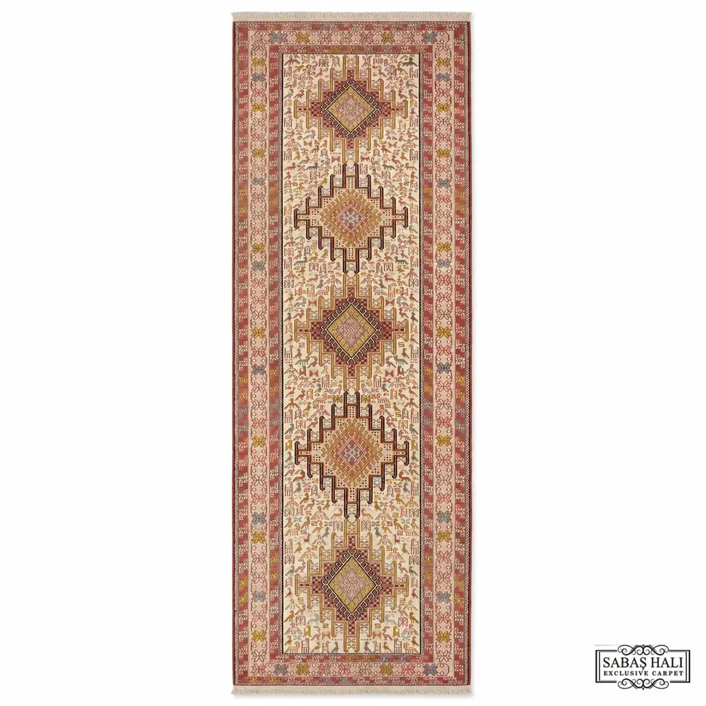 Sabaş Halı Exclusive Carpet – SUMAK 074 x 287 cm (Kilim - Yün Dokuma Halısı)