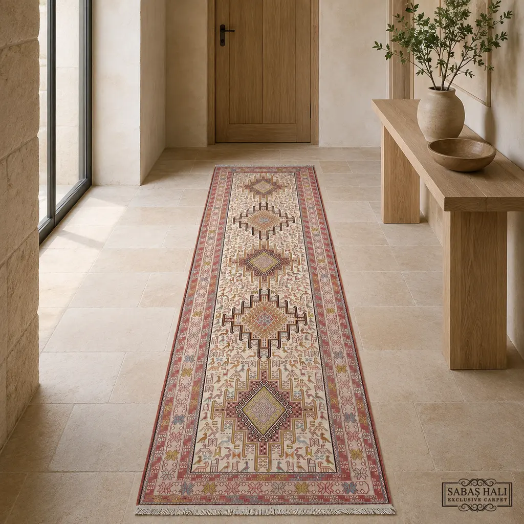 Sabaş Halı Exclusive Carpet – SUMAK 074 x 287 cm (Kilim - Yün Dokuma Halısı) Sabaş Halı Exclusive Carpet – SUMAK 074 x 287 cm (Kilim - Yün Dokuma Halısı)