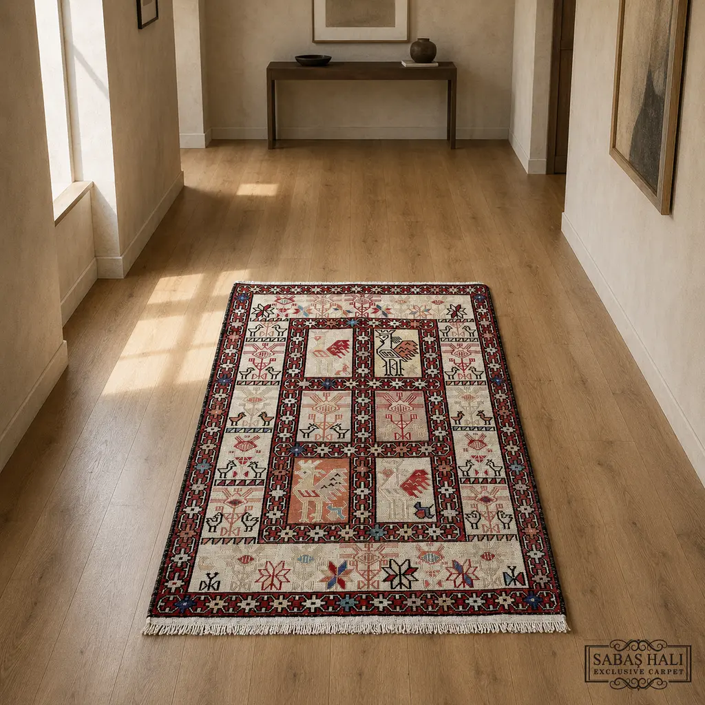 Sabaş Halı Exclusive Carpet – SUMAK 075 x 106 cm (Kilim - Yün Dokuma Halısı) Sabaş Halı Exclusive Carpet – SUMAK 075 x 106 cm (Kilim - Yün Dokuma Halısı)
