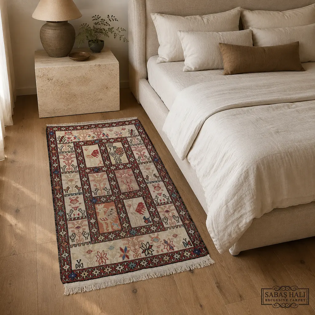 Sabaş Halı Exclusive Carpet – SUMAK 075 x 106 cm (Kilim - Yün Dokuma Halısı) Sabaş Halı Exclusive Carpet – SUMAK 075 x 106 cm (Kilim - Yün Dokuma Halısı)