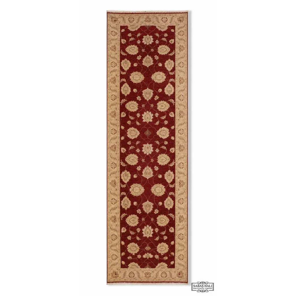 Sabaş Halı Exclusive Carpet – SÜPER UŞAK 13327 YOLLUK 350 x 118 cm (Afgan - Yün Dokuma Halısı)