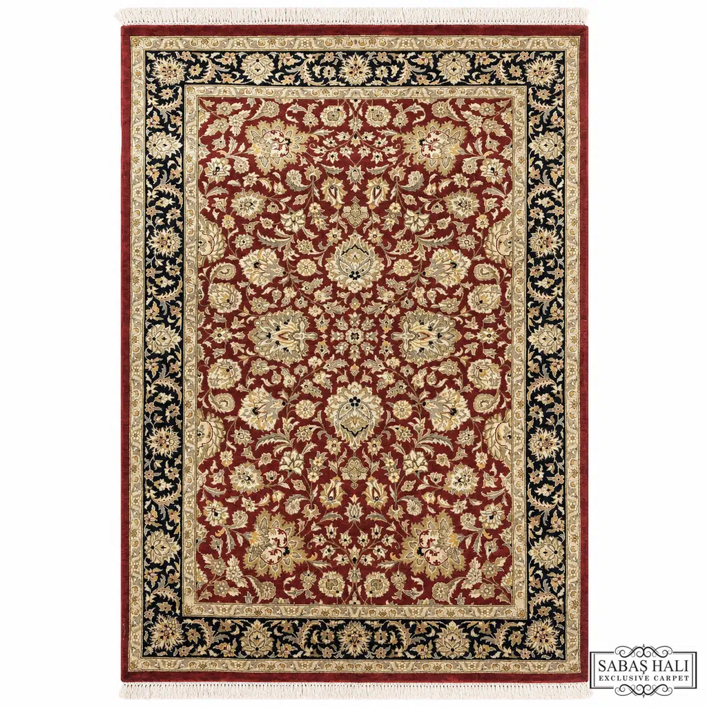 Sabaş Halı Exclusive Carpet – TEBRİZ TEBRİZ KIRMIZI-LACİVERT 123 x 190 cm (İran - Yün Dokuma Halısı)